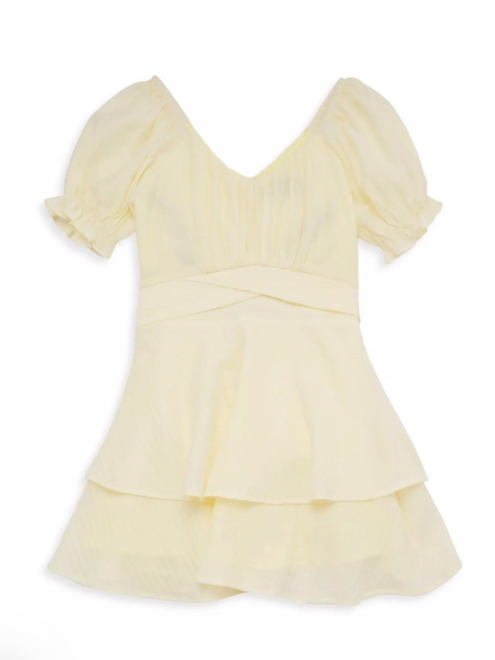 KATIE J TWEEN BUTTER YELLOW DELILAH DRESS